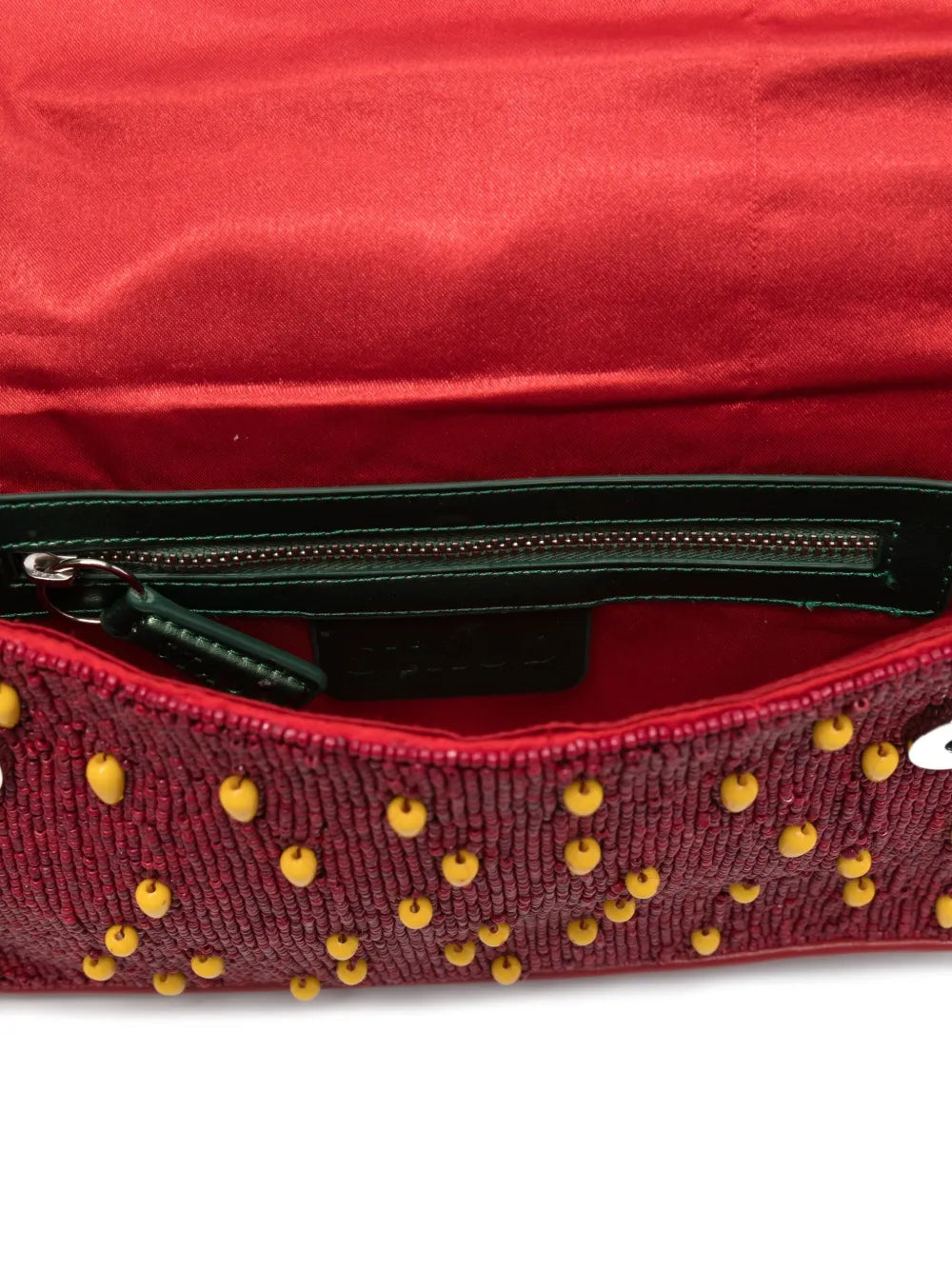 Staud Tommy Beaded Strawberry Motif Shoulder Bag