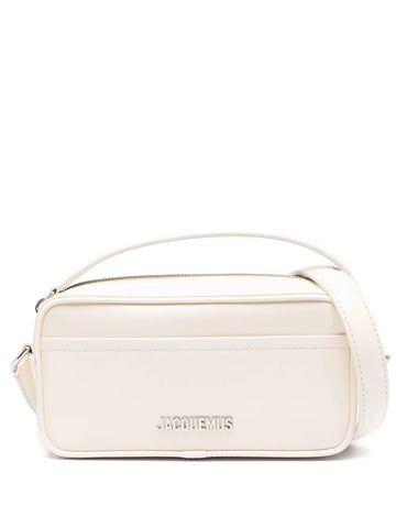 Jacquemus The Banet Logo Plaque Leather Shoulder Bag