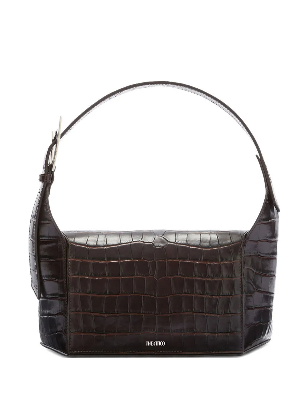 The Attico 77 Crocodile Effect Shoulder Bag