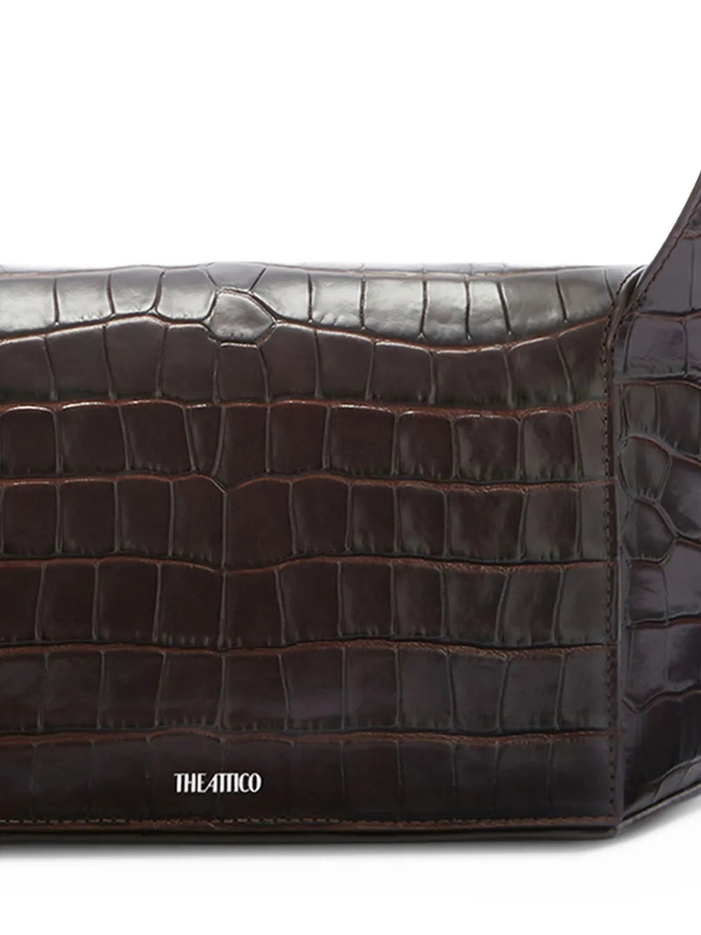 The Attico 77 Crocodile Effect Shoulder Bag