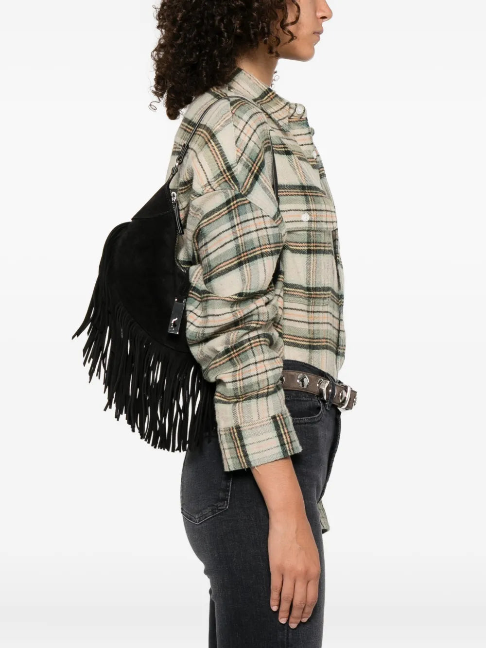 Polo Ralph Lauren Fringed Suede Shoulder Bag