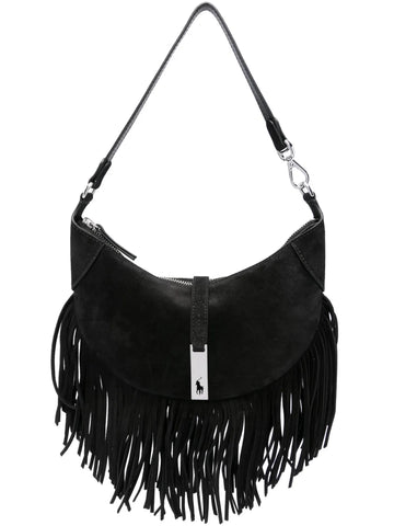 Polo Ralph Lauren Fringed Suede Shoulder Bag