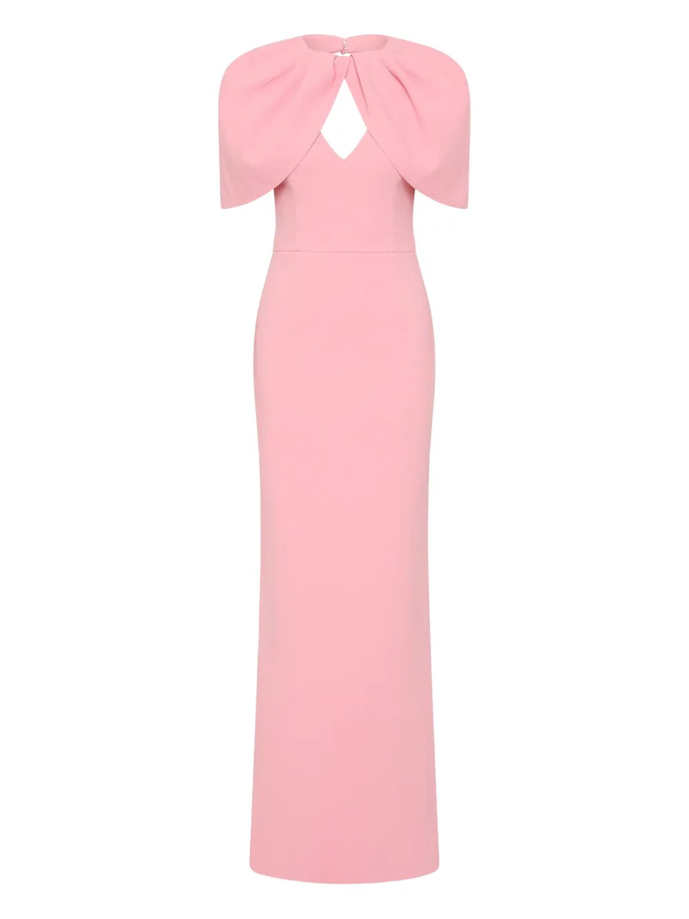 Rebecca Vallance Xena Petal Sleeve Keyhole Gown