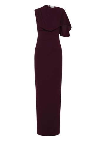 Rebecca Vallance Draped Cape Gown