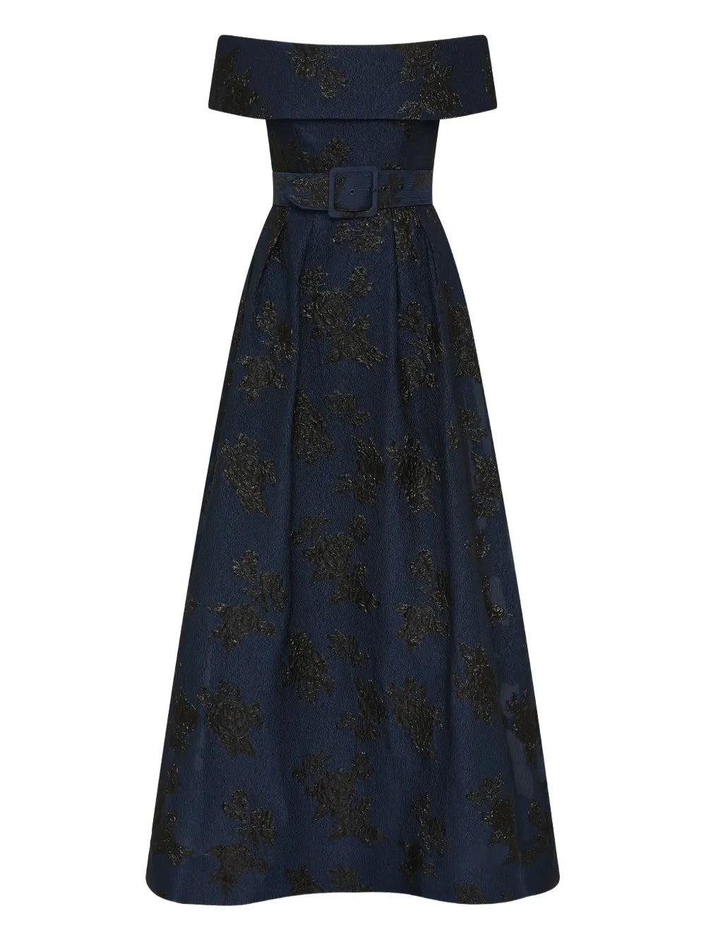 Rebecca Vallance Off Shoulder Floral Pattern Gown