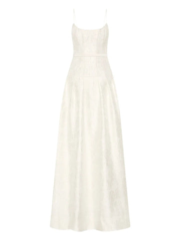 Rebecca Vallance Vanilla Dreams Textured Panelled Gown