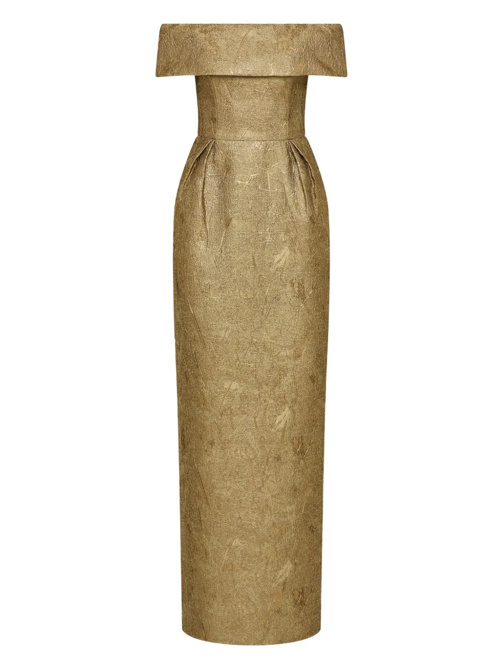 Rebecca Vallance Off Shoulder Brocade Gown