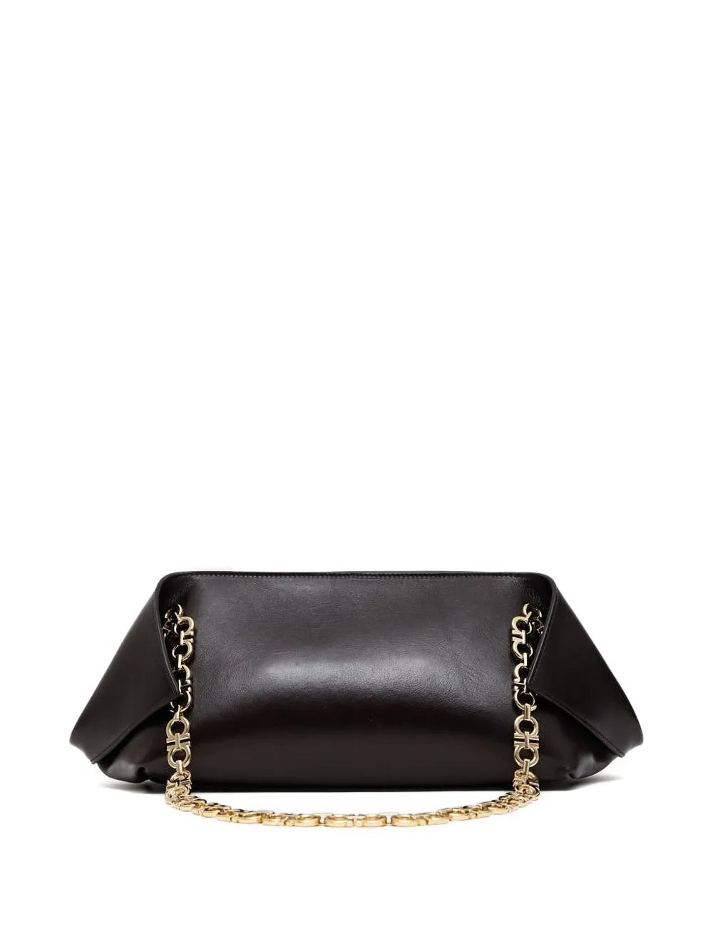 Ferragamo Small Folded Chain Link Flap Shoulder Bag