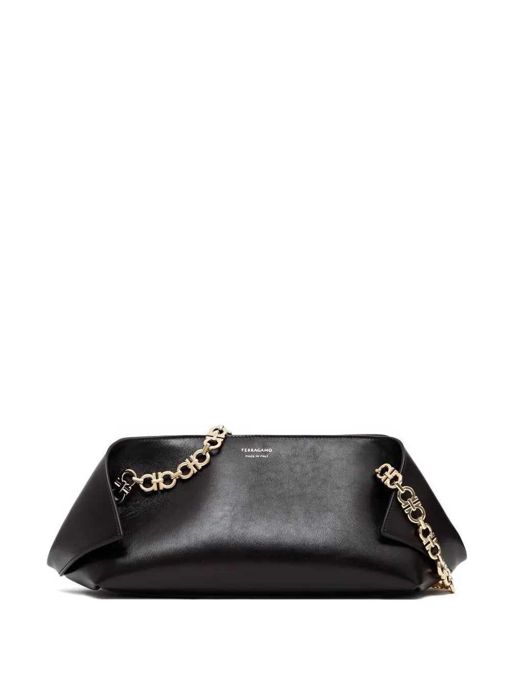 Ferragamo Small Folded Chain Link Flap Shoulder Bag