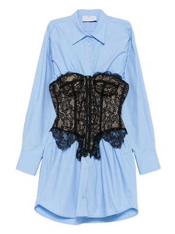Giuseppe Di Morabito Lace Corset Shirt Dress