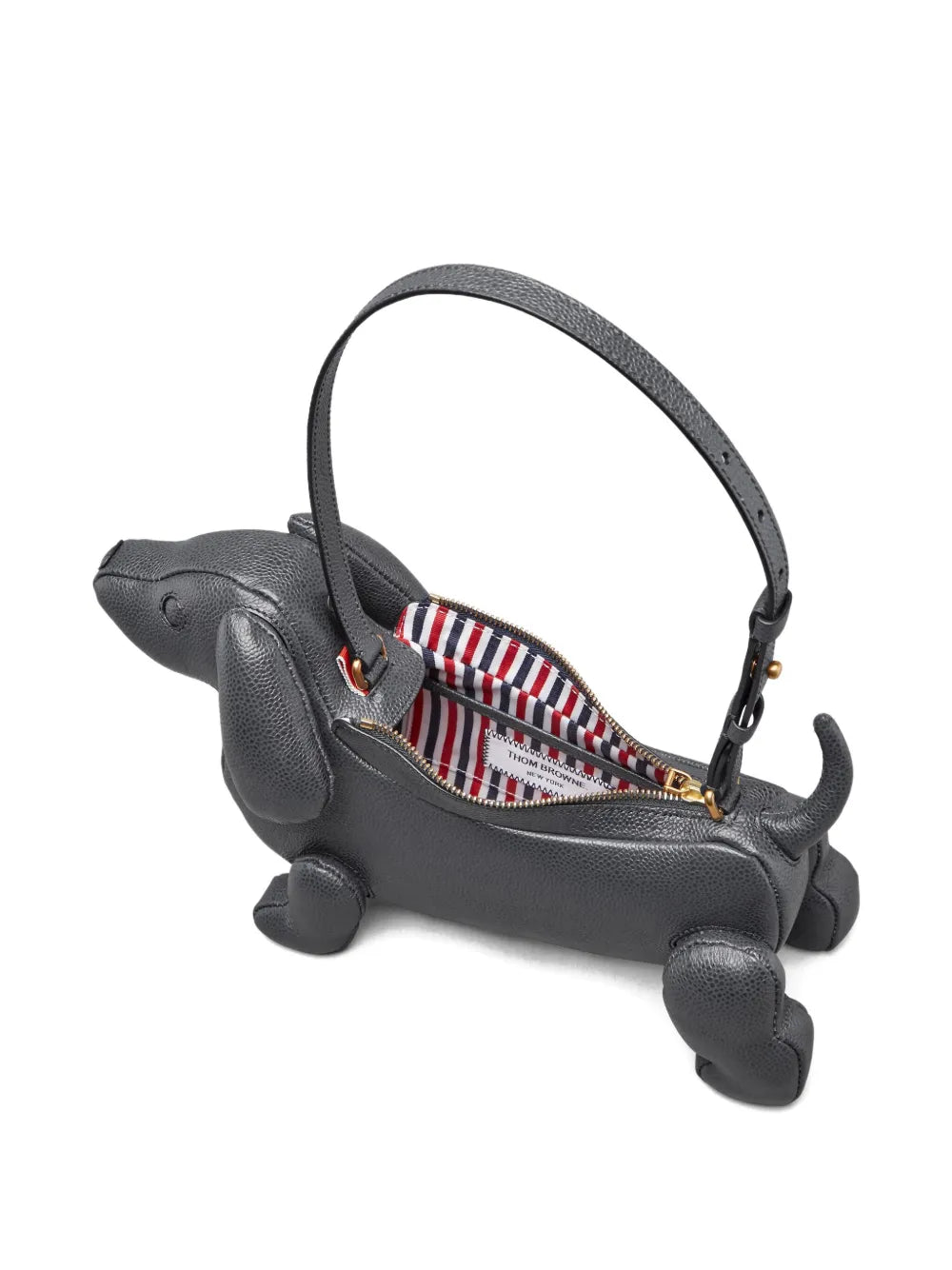 Thom Browne Hector Pebble Grain Leather Shoulder Bag