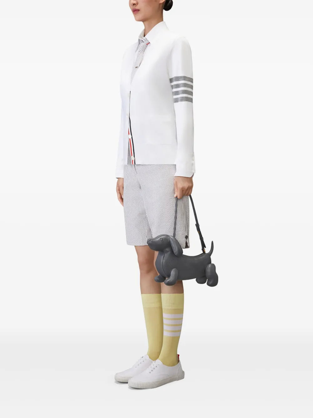 Thom Browne Hector Pebble Grain Leather Shoulder Bag