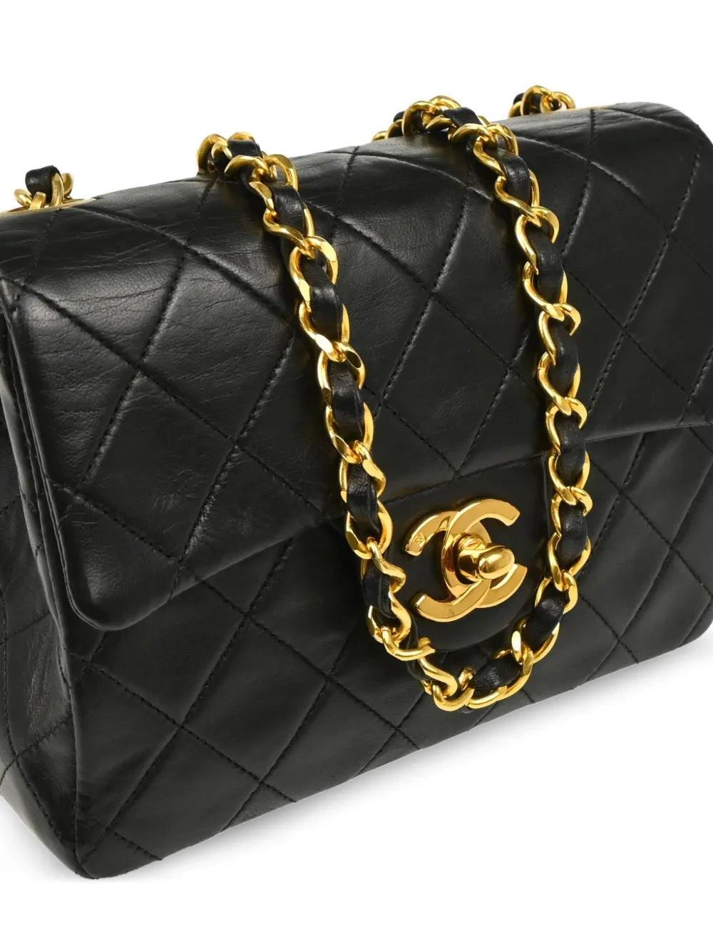Chanel Pre Owned 1990 Mini Classic Flap Shoulder Bag