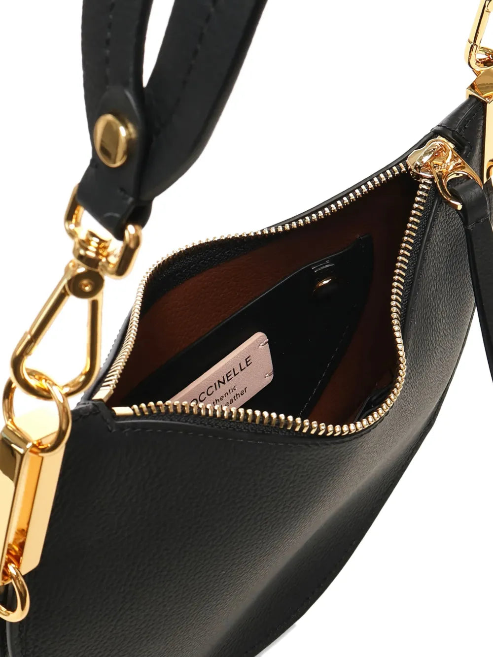 Coccinelle Small Sunup Half Moon Shoulder Bag