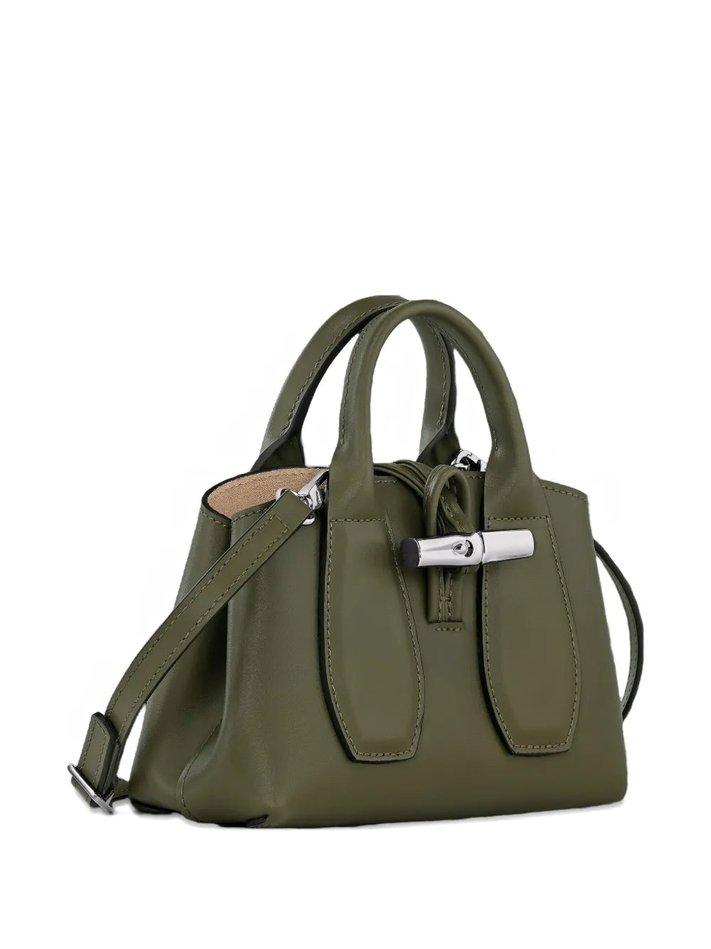 Longchamp Top Handle Leather Shoulder Bag