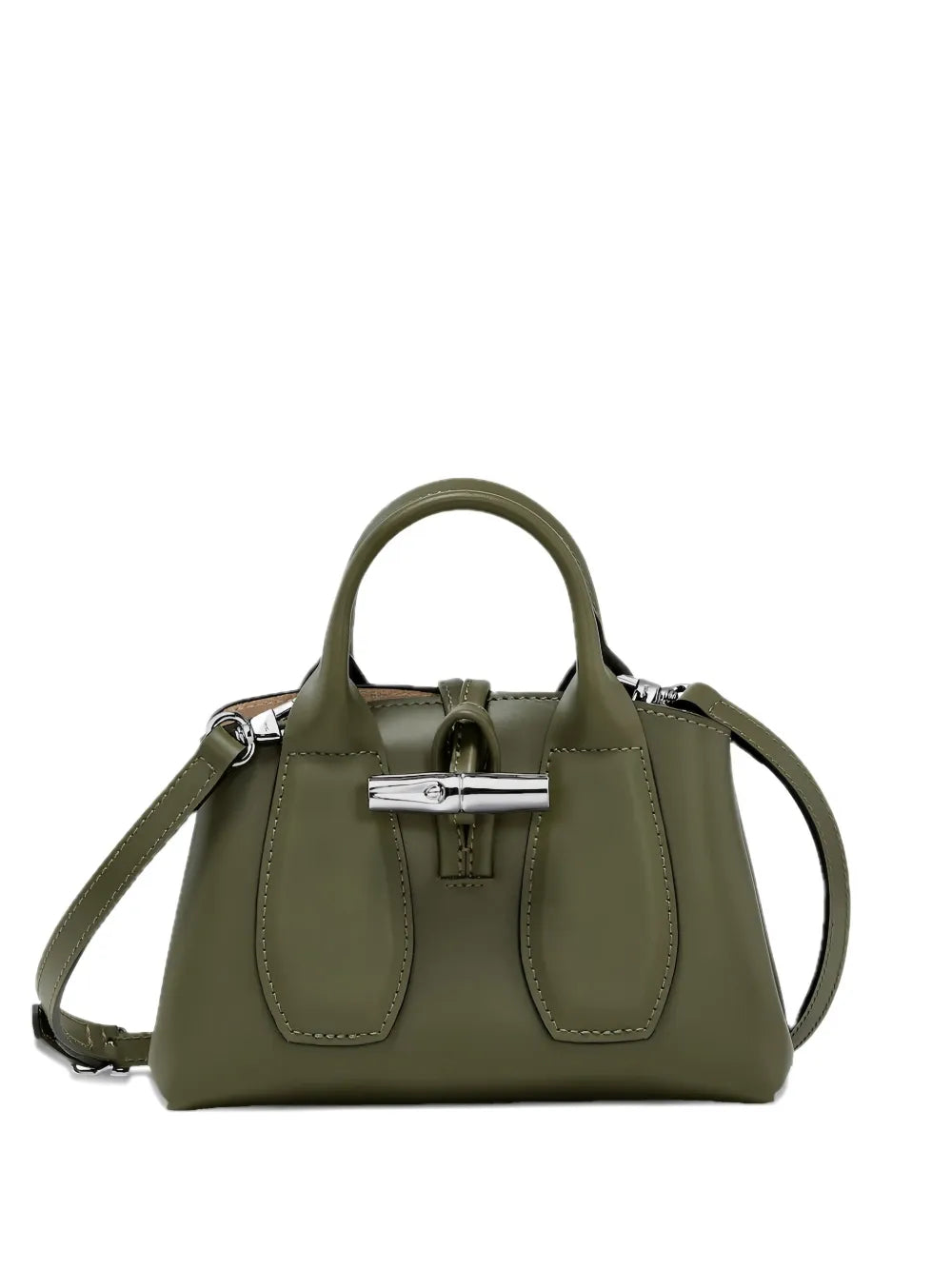 Longchamp Top Handle Leather Shoulder Bag