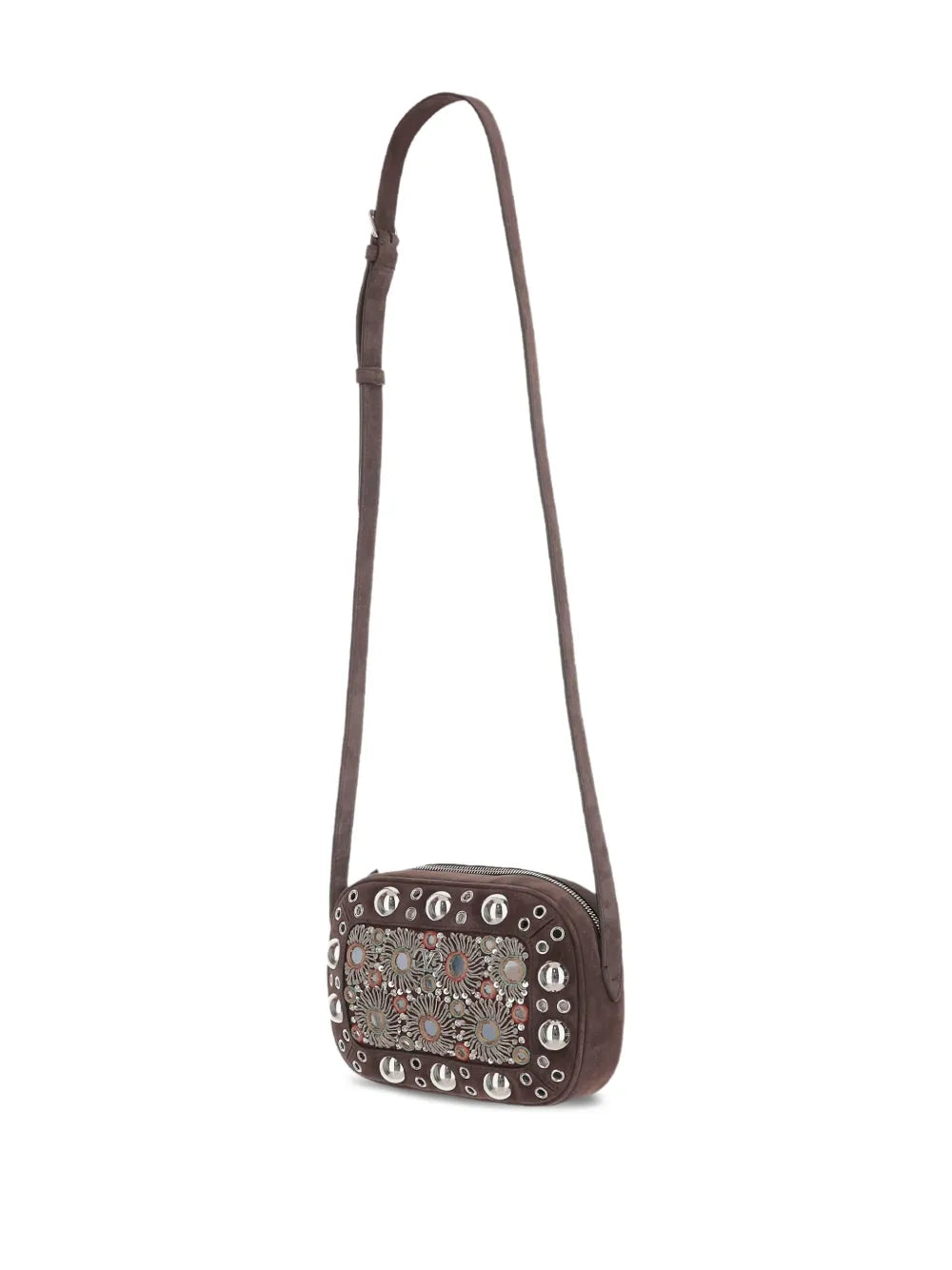 Valentino Garavani Nellcote Mirror Embellished Stud Detailed Shoulder Bag