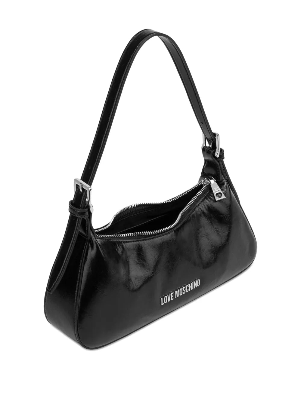 Love Moschino Logo Plaque Zip Fastening Shoulder Bag