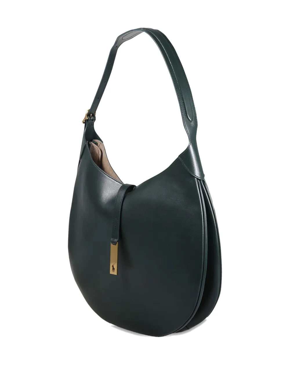Polo Ralph Lauren Half Moon Leather Shoulder Bag