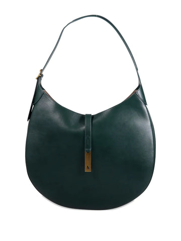Polo Ralph Lauren Half Moon Leather Shoulder Bag