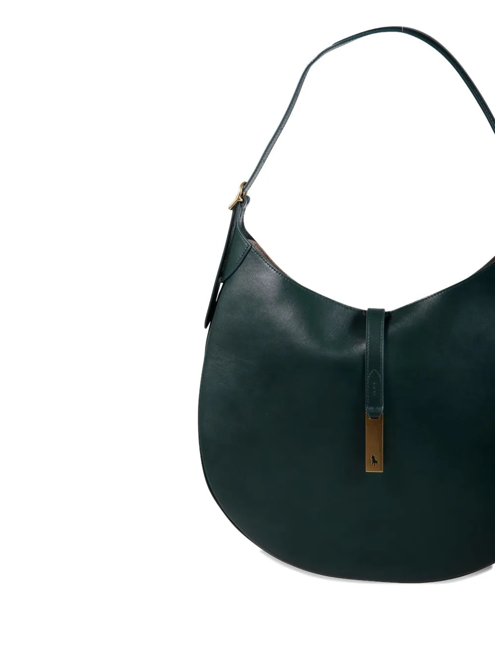 Polo Ralph Lauren Half Moon Leather Shoulder Bag