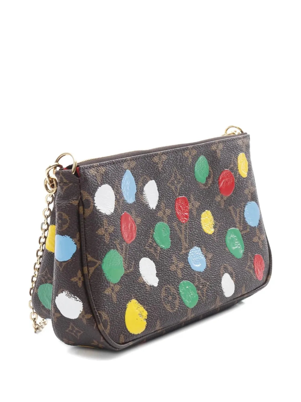 Louis Vuitton Pre Owned 2021S X Yayoi Kusama Mini Pochette Accessoires Bag