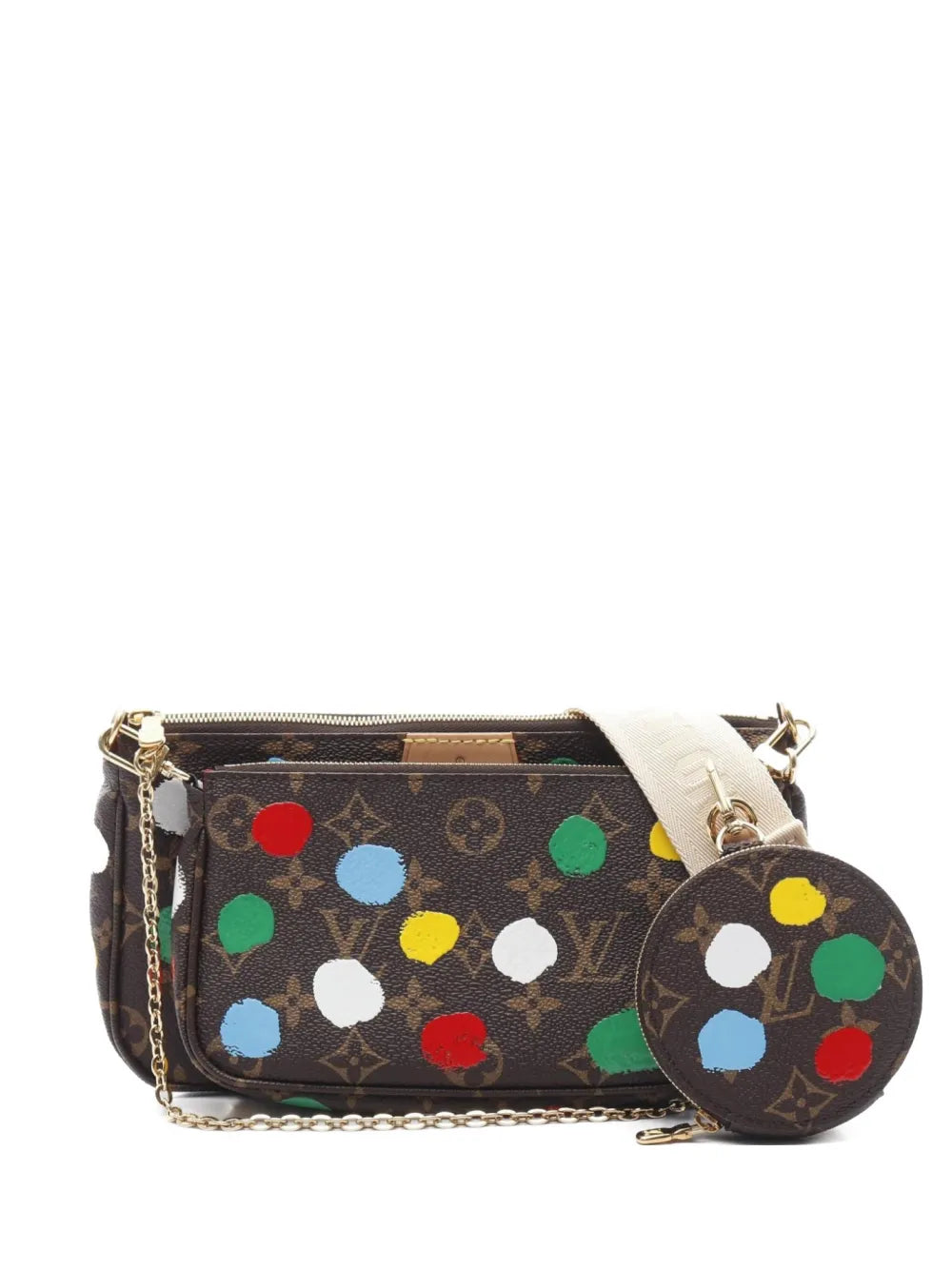 Louis Vuitton Pre Owned 2021S X Yayoi Kusama Mini Pochette Accessoires Bag