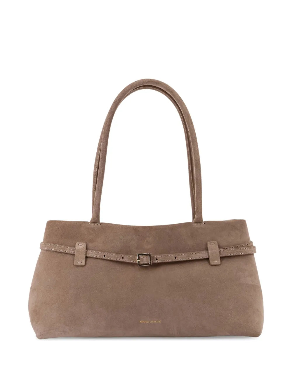 Manu Atelier Le Cambon East West Buckle Fastening Suede Shoulder Bag