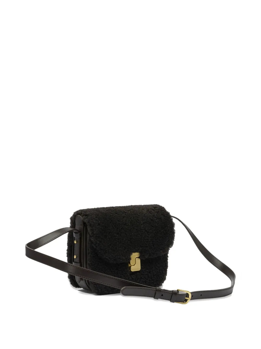 Soeur Mini Shearling Shoulder Bag