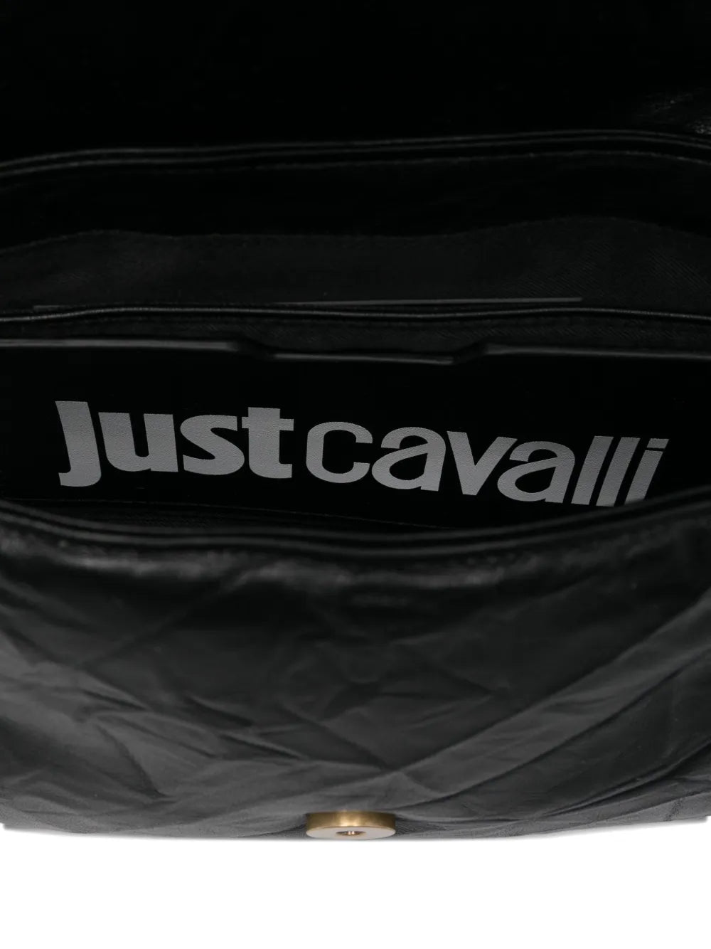 Just Cavalli Snake Buckle Shoulder Bag