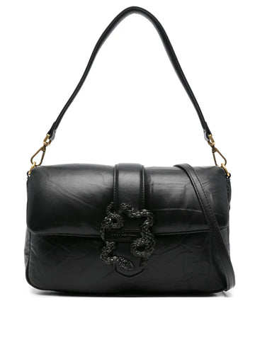 Just Cavalli Snake Buckle Shoulder Bag