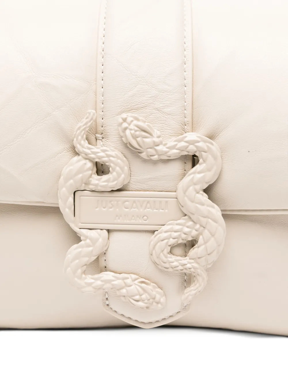 Just Cavalli Snake Buckle Shoulder Bag