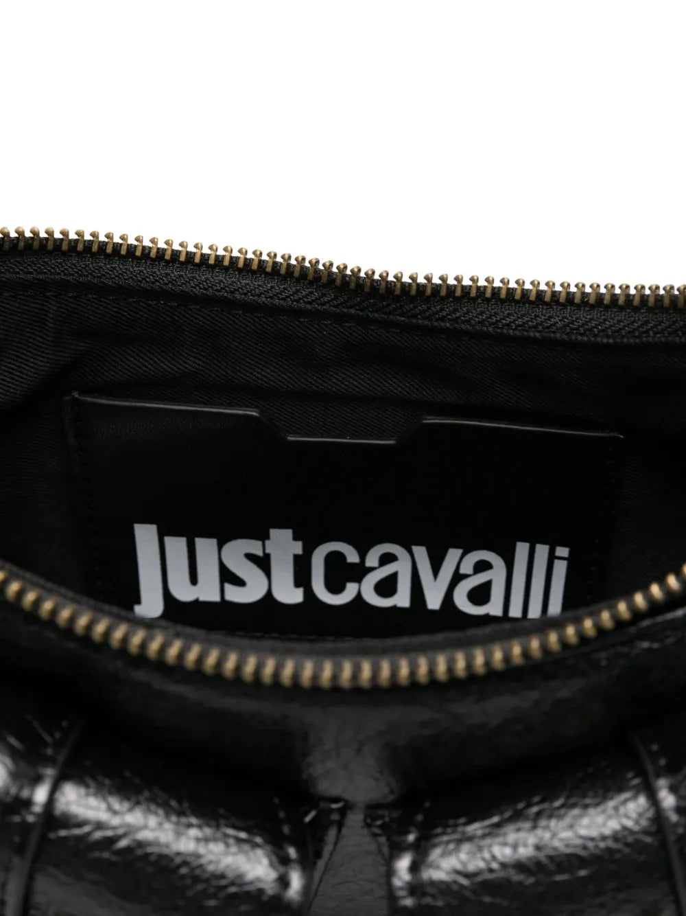 Just Cavalli Snake Buckle Shoulder Bag