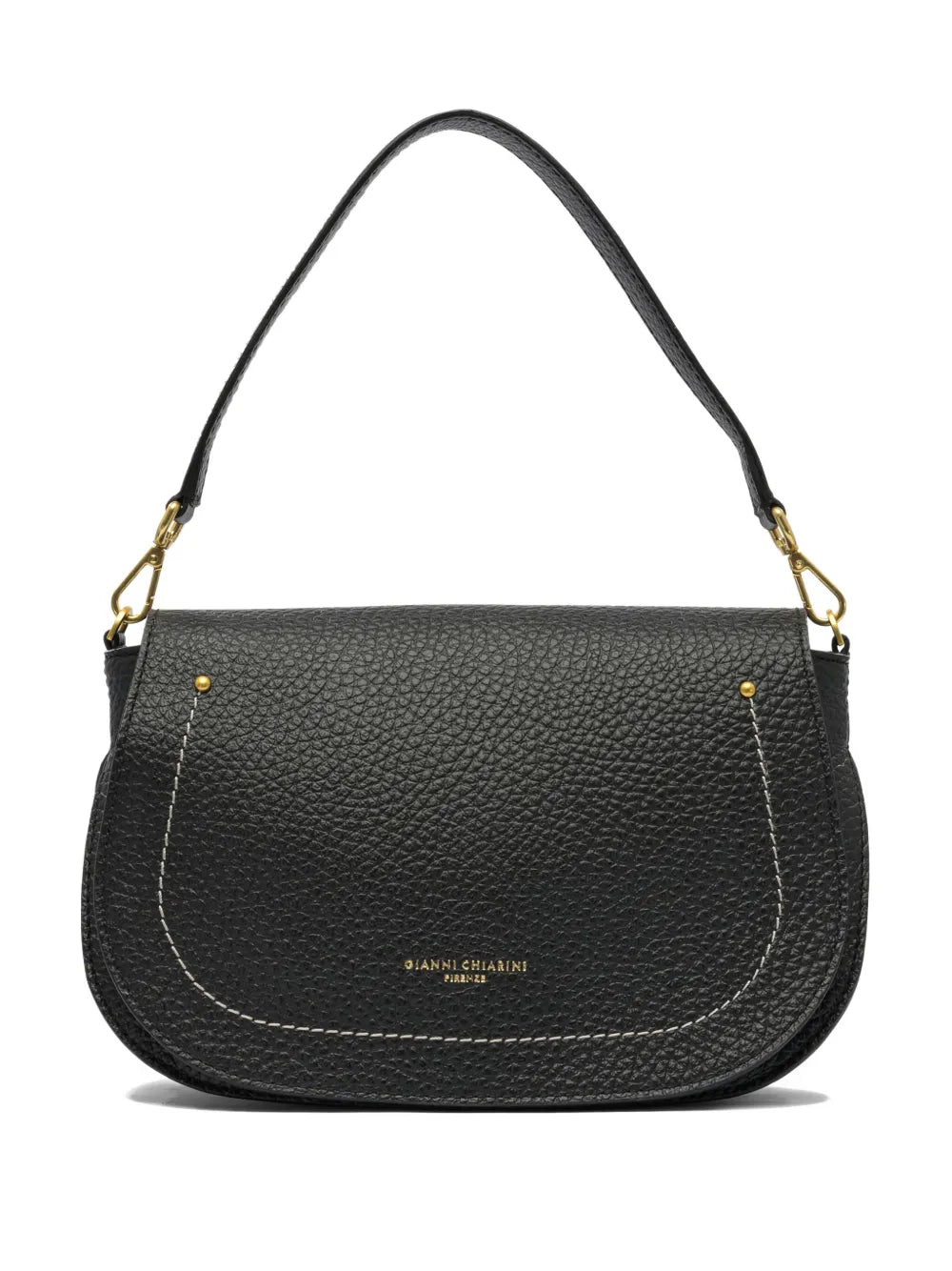 Gianni Chiarini Brooke Pebble Leather Curved Shoulder Bag