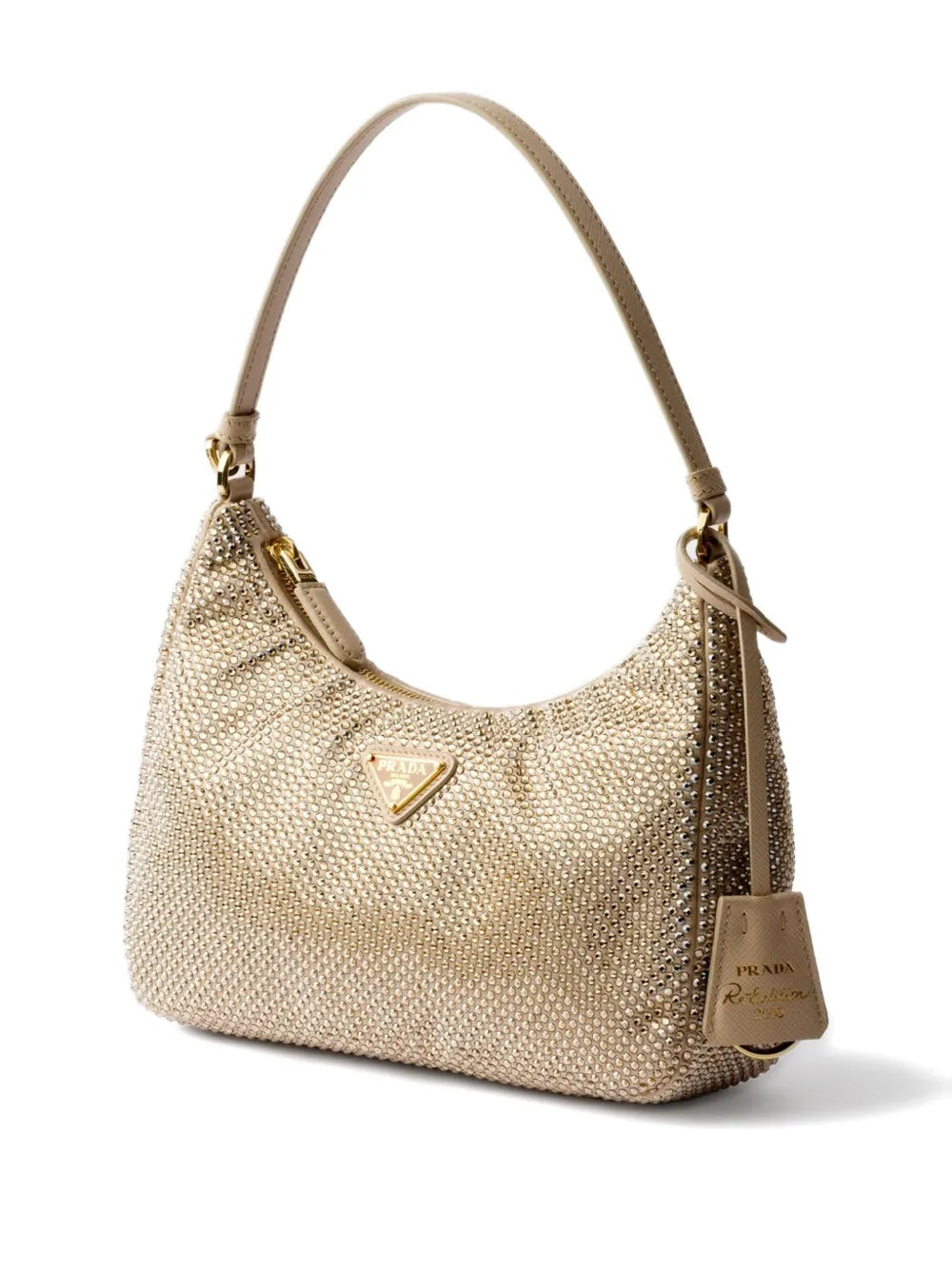 Prada Re Edition Crystal Embellished Shoulder Bag