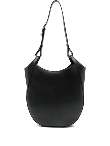 Longchamp Curved Leather Shoulder Bag