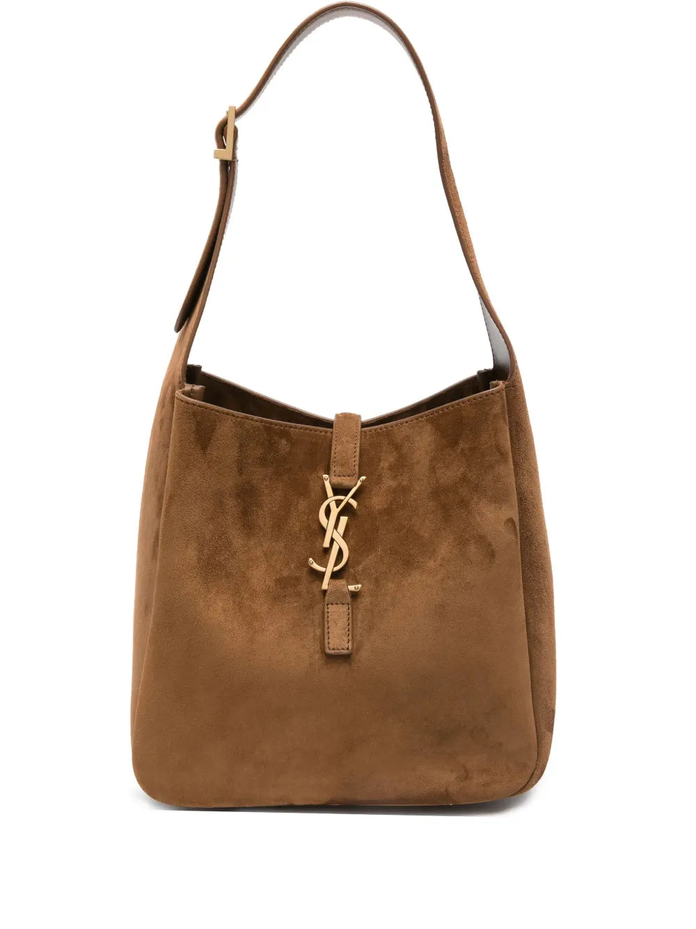 Saint Laurent Small Le 5 A 7 Supple Logo Plaque Suede Shoulder Bag