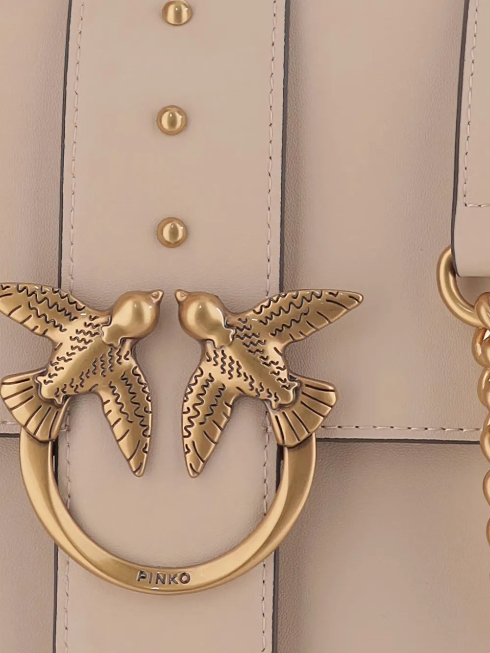 Pinko Love Birds Buckle Shoulder Bag