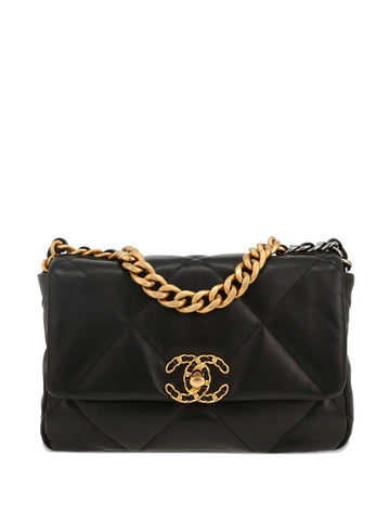 Chanel Pre Owned 19 Quilted Leather Shoulder Bag