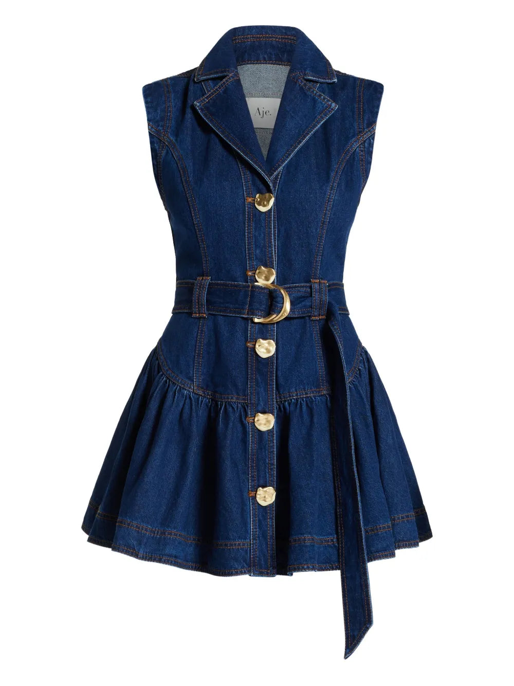 Aje Elena Belted Mini Dress
