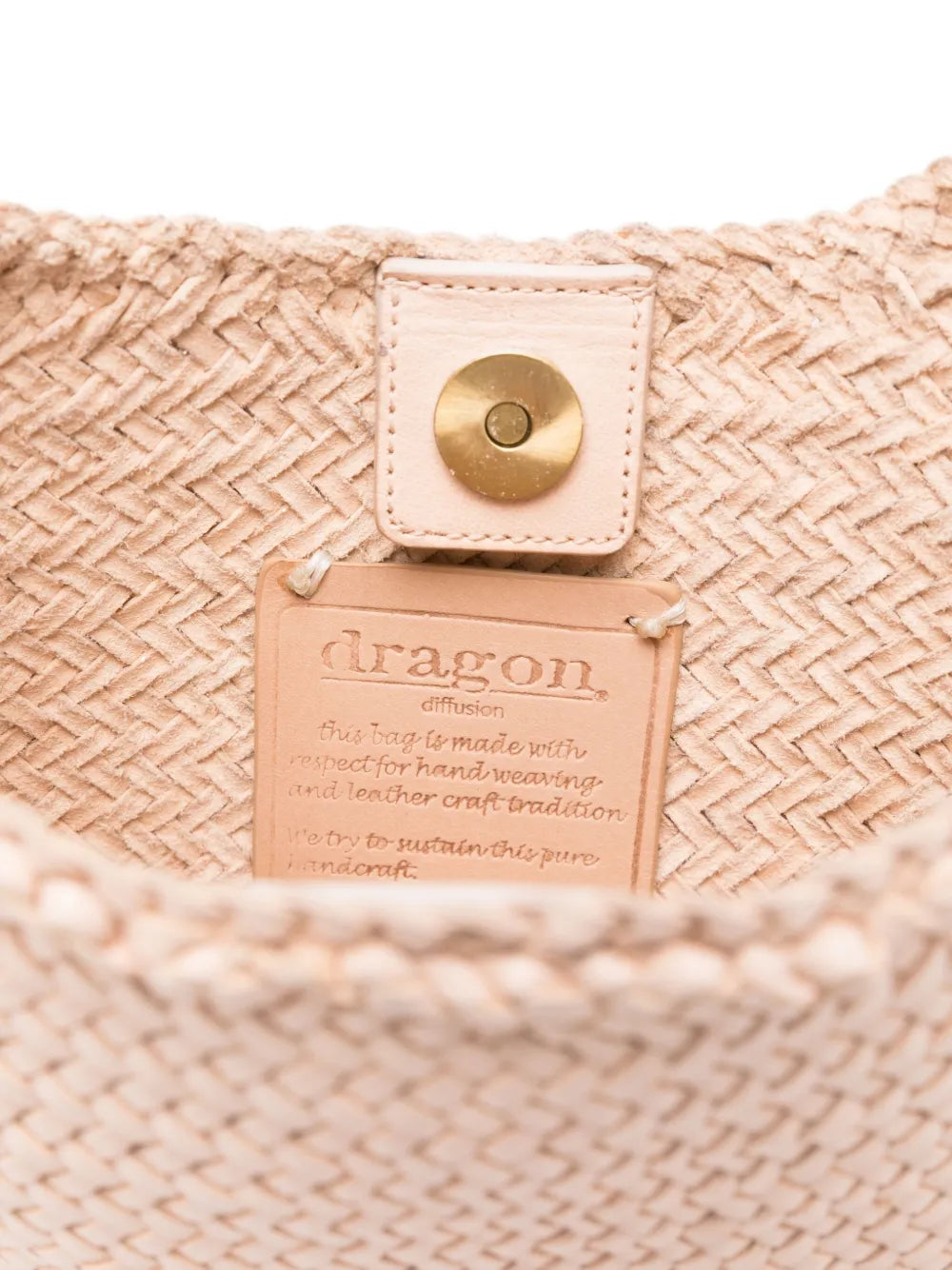 Dragon Diffusion Braided Leather Shoulder Bag