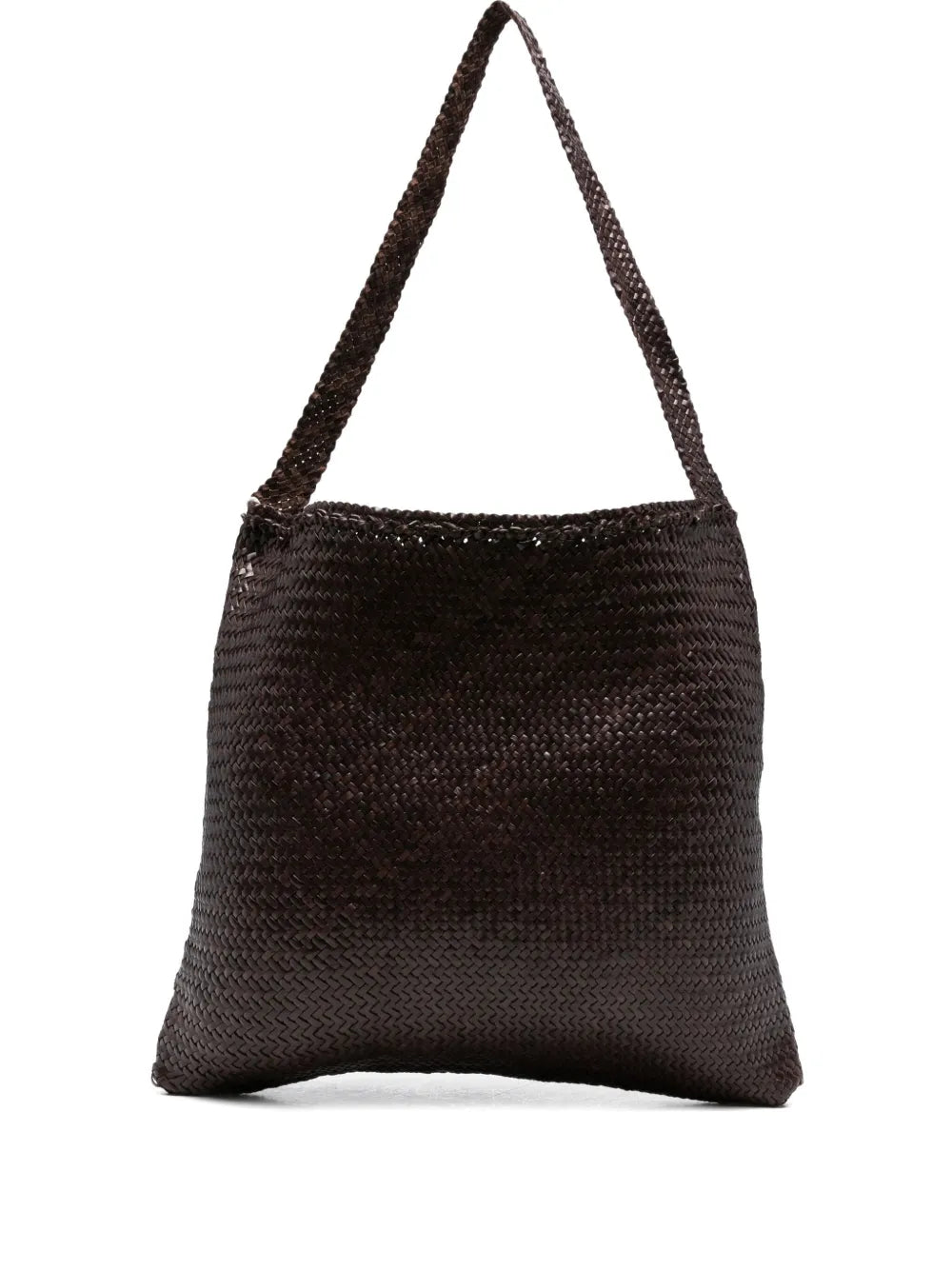 Dragon Diffusion Woven Leather Shoulder Bag