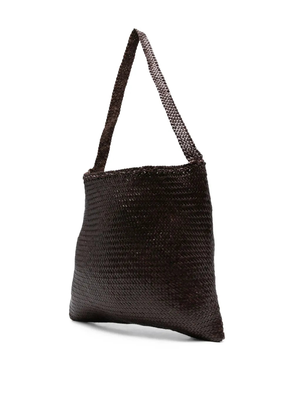 Dragon Diffusion Woven Leather Shoulder Bag