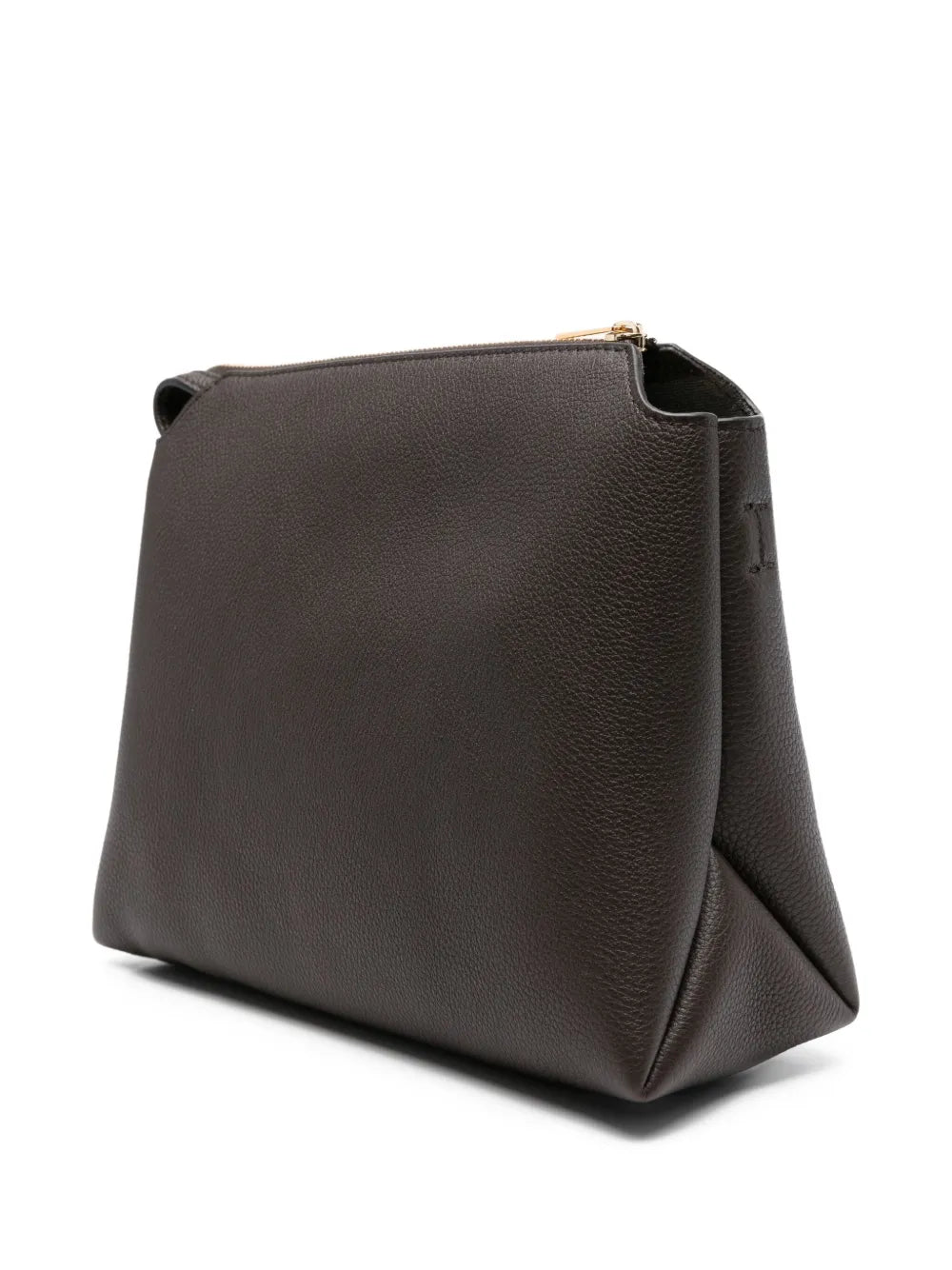 Khaite Lina Zip Top Leather Shoulder Bag