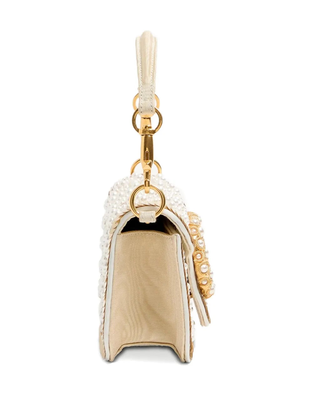 Valentino Garavani Small Loco Embroidered Jewel Logo Shoulder Bag