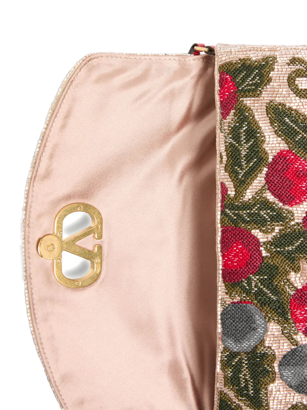 Valentino Garavani Small Valentino Garavani Devain Embroidered Shoulder Bag