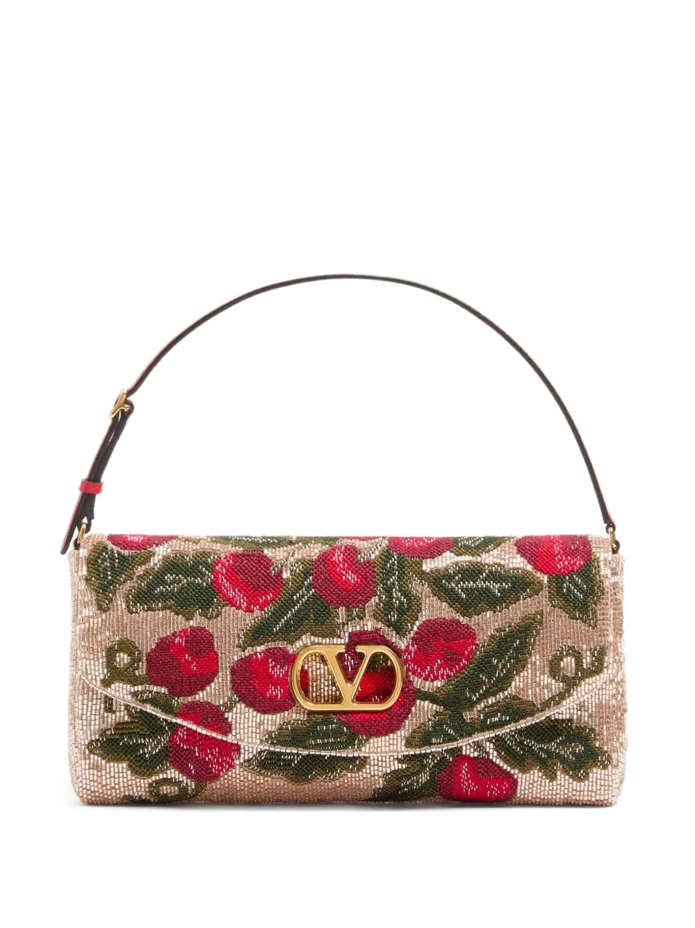 Valentino Garavani Small Valentino Garavani Devain Embroidered Shoulder Bag
