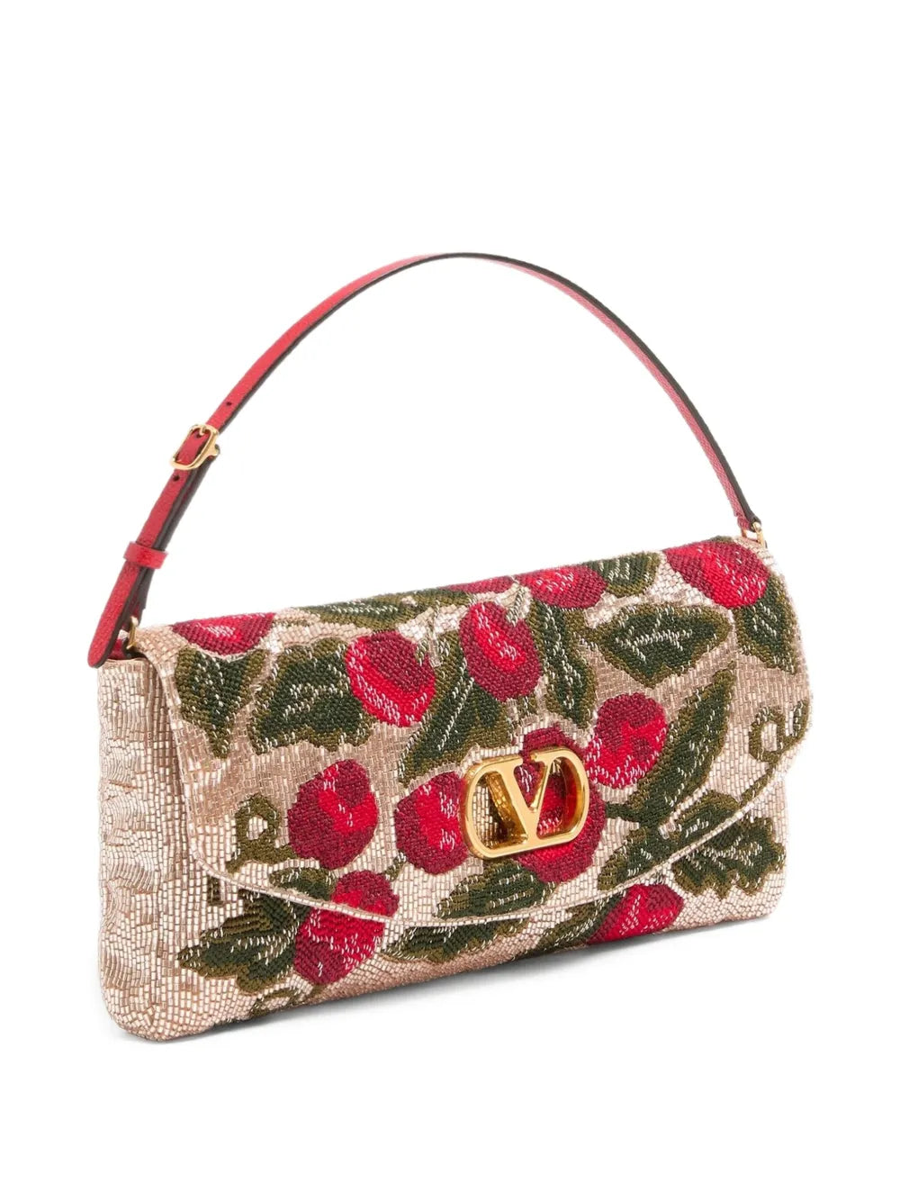 Valentino Garavani Small Valentino Garavani Devain Embroidered Shoulder Bag