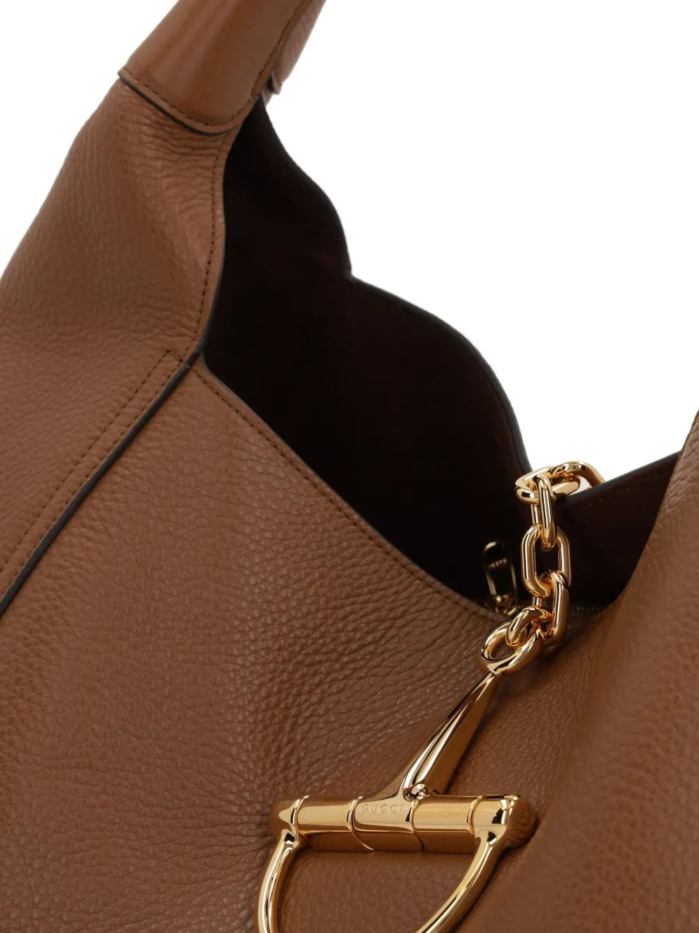 Gucci Maxi Softbit Grained Leather Shoulder Bag