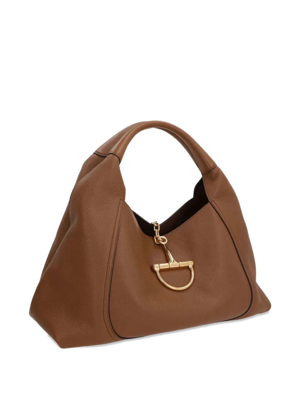 Gucci Maxi Softbit Grained Leather Shoulder Bag